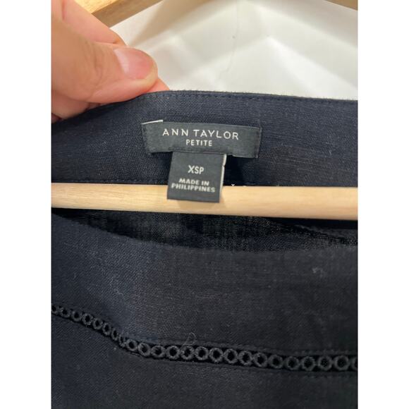 Ann Taylor Linen Blouse Summer Vacation XS Petite - Picture 4 of 5